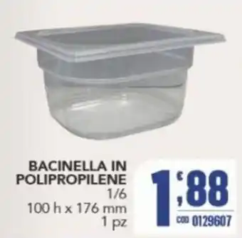 Gruppo di Palo BACINELLA IN POLIPROPILENE offerta