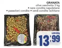 Gruppo di Palo GRANATA olive vaschetta offerta