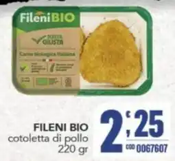 Gruppo di Palo Fileni BIO cotoletta di pollo offerta