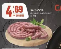 Gruppo di Palo SALSICCIA di suino nazionale offerta