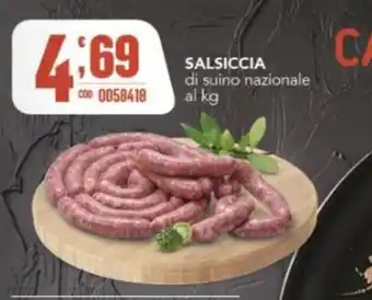 Gruppo di Palo SALSICCIA di suino nazionale offerta