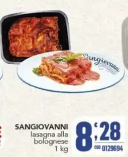 Gruppo di Palo SANGIOVANNI lasagna alla bolognese offerta