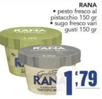 Gruppo di Palo RANA pesto fresco al pistacchio offerta