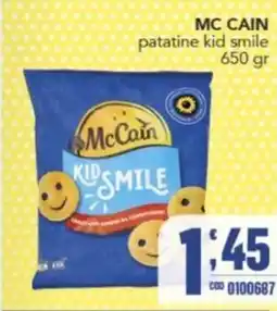 Gruppo di Palo McCain patatine kid smile offerta