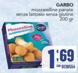Gruppo di Palo Garbo mozzarelline panate senza lattosio senza glutine offerta