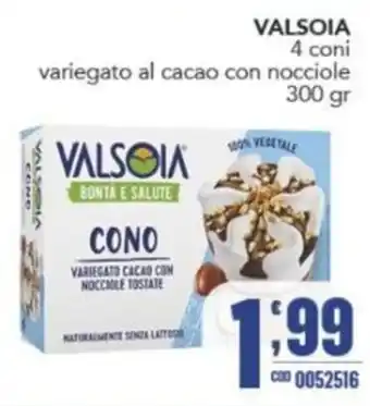Gruppo di Palo VALSOIA CONO variegato cacao con nocciole tostate offerta