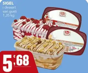 Gruppo di Palo SIGEL i dessert vari gusti offerta