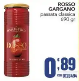 Gruppo di Palo ROSSO GARGANO passata classica offerta