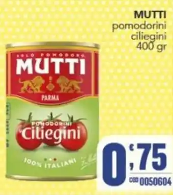 Gruppo di Palo MUTTI pomodorini ciliegini offerta