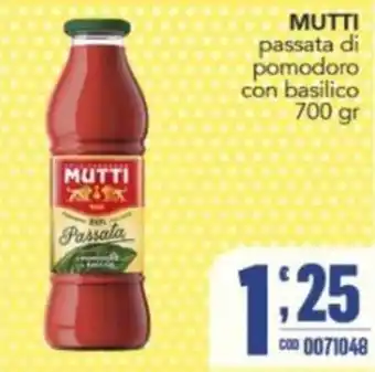 Gruppo di Palo MUTTI passata di pomodoro con basilico offerta