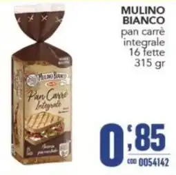 Gruppo di Palo MULINO BIANCO pan carrè integrale offerta
