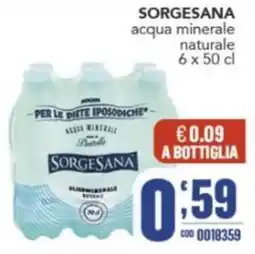 Gruppo di Palo acqua minerale naturale SORGESANA offerta