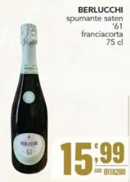 Gruppo di Palo BERLUCCHI spumante saten '61 franciacorta offerta