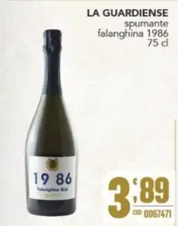 Gruppo di Palo LA GUARDIENSE spumante falanghina 1986 offerta