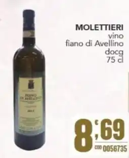 Gruppo di Palo MOLETTIERI vino fiano di Avellino docg offerta