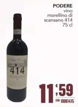 Gruppo di Palo PODERE vino morellino di scansano 414 offerta