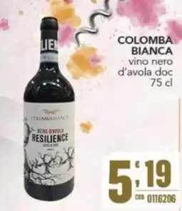 Gruppo di Palo Colomba Bianca vino nero d'avola doc offerta
