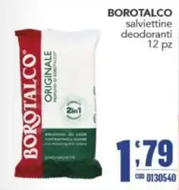 Gruppo di Palo BOROTALCO salviettine deodoranti offerta
