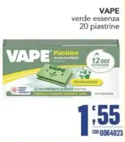 Gruppo di Palo VAPE Piastrine Verde essenza offerta