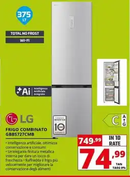 Comet LG FRIGO COMBINATO GBBS727CMB offerta