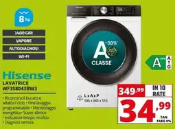 Comet Hisense LAVATRICE WF3S8043BW3 offerta