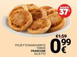 Supermercati Gulliver Pizzette margherite tonde francone offerta