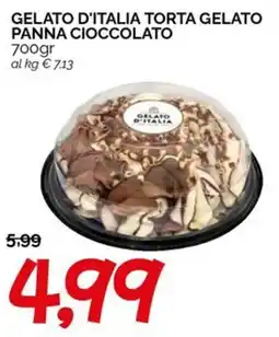 Hardis Gelato d'Italia Torta Gelato Panna Cioccolato offerta