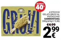 Supermercati Gulliver Gelati Gruvi al Pistacchio Sammontana offerta