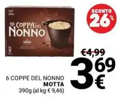 Supermercati Gulliver COPPA DEL NONNO Motta offerta
