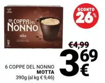 Supermercati Gulliver COPPA DEL NONNO Motta offerta