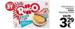 Supermercati Gulliver Gelati alla vaniglia Ringo offerta