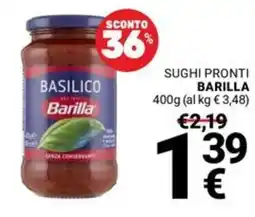 Supermercati Gulliver Basilico Barilla offerta