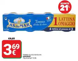 Supermercati Gulliver Tonno all'olio di oliva ASDOMAR offerta
