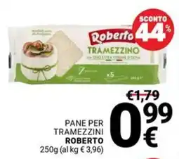 Supermercati Gulliver PANE PER TRAMEZZINI ROBERTO offerta