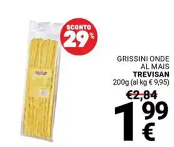 Supermercati Gulliver Grissini onde al mais Trevisan offerta