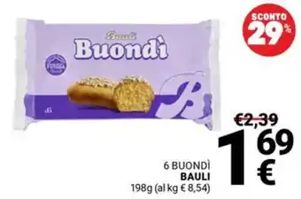 Supermercati Gulliver Buondì BAULI offerta