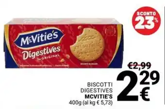 Supermercati Gulliver Biscotti Digestives McVitie's offerta
