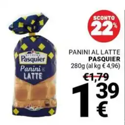 Supermercati Gulliver Panini al latte Pasquier offerta