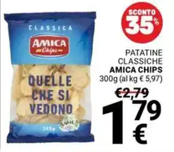 Supermercati Gulliver PATATINE CLASSICHE AMICA CHIPS offerta