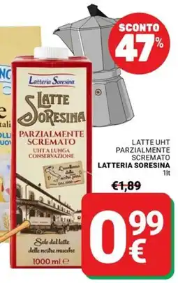 Supermercati Gulliver Latte SoreSina Parzialmente Scremato offerta