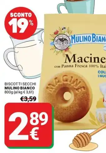 Supermercati Gulliver Biscotti secchi Mulino Bianco offerta