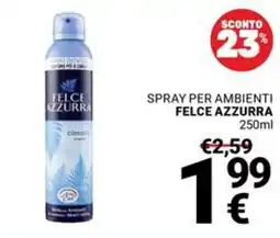 Supermercati Gulliver Spray per ambienti Felce Azzurra offerta