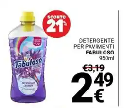 Supermercati Gulliver Detergente per pavimenti Fabuloso offerta