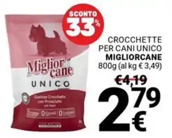 Supermercati Gulliver Crocchette per cani Unico MigliorCane offerta