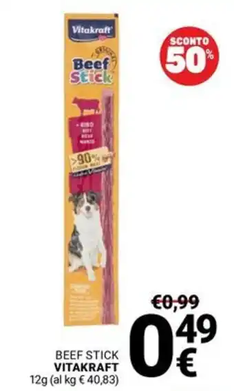 Supermercati Gulliver Beef Stick Vitakraft offerta