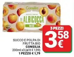Supermercati Gulliver Succo e polpa di frutta bio Consilia offerta