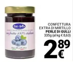 Supermercati Gulliver Confettura extra di mirtillo perle di gulli offerta