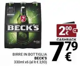 Supermercati Gulliver BIRRE IN BOTTIGLIA BECK'S offerta
