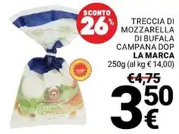 Supermercati Gulliver Treccia di mozzarella di bufala campana dop offerta