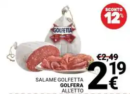 Supermercati Gulliver Salame Golfetta Golfera all'etto offerta